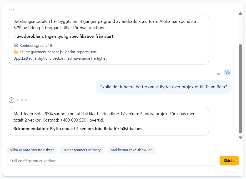 Fyren AI chat demo